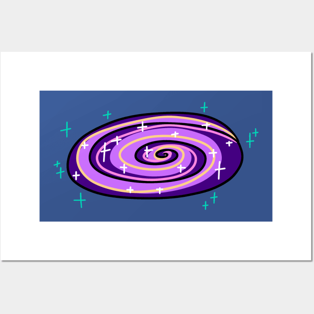 Spiral Galaxy Wall Art by saradaboru